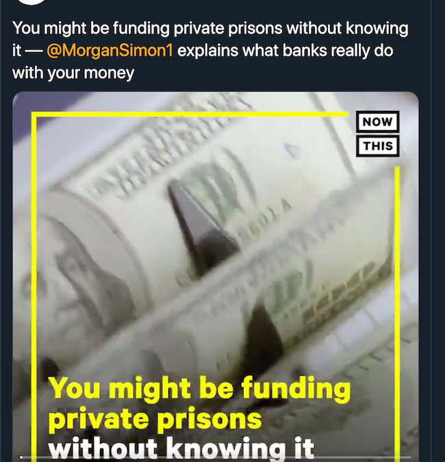 Your Bank Could Be Funding Private Prisons: Morgan Simon