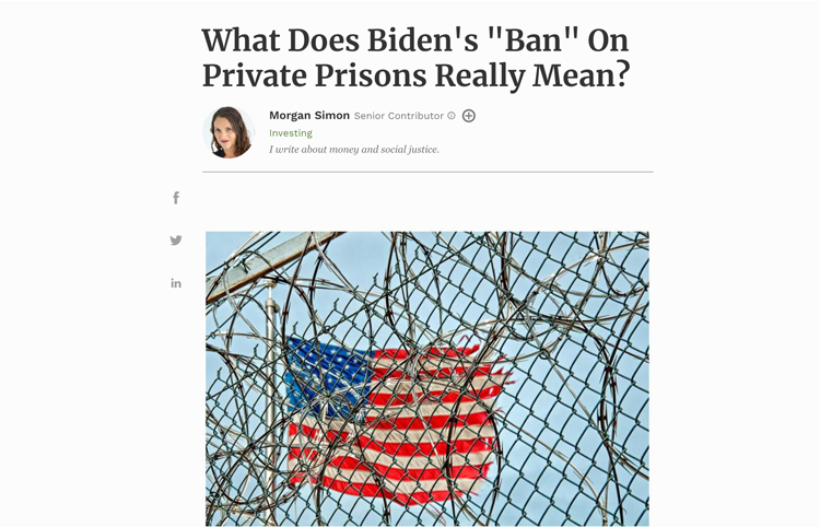 What Does Biden’s “Ban” On Private Prisons Really Mean?