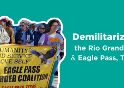 Tell the Department of Justice: Human Rights First, Demilitarize the Rio Grande and Eagle Pass, TX!